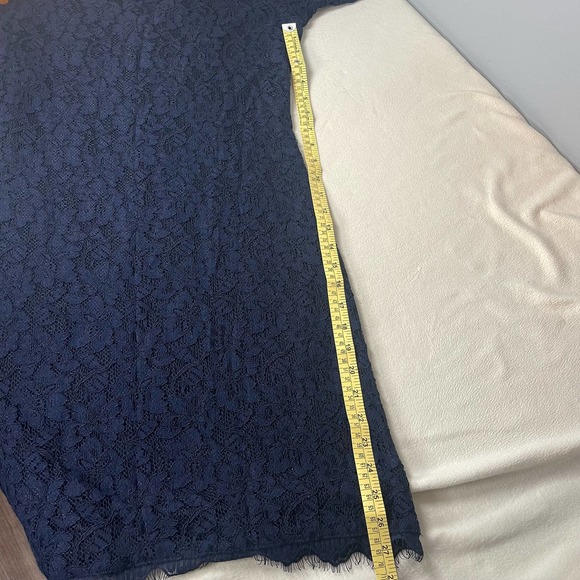 Diane von Furstenberg Zarita Scoop Dress Navy Lace size 8 - Picture 11 of 16